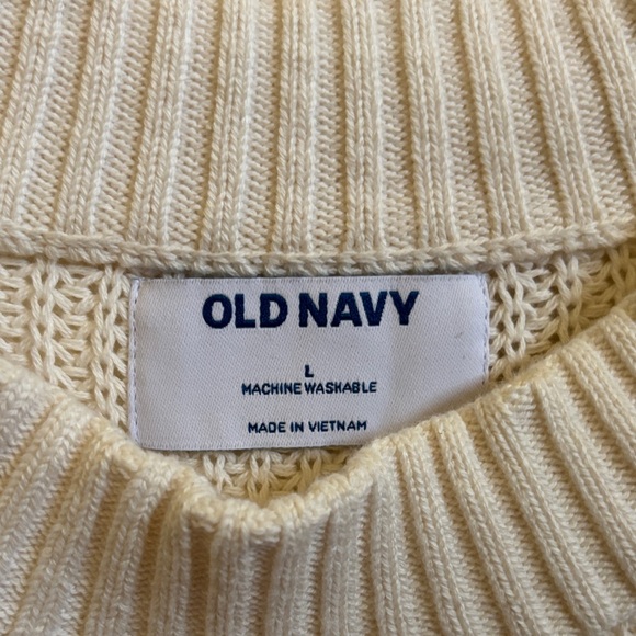 NWT Cream Textured Knit Sweater - Picture 7 of 7